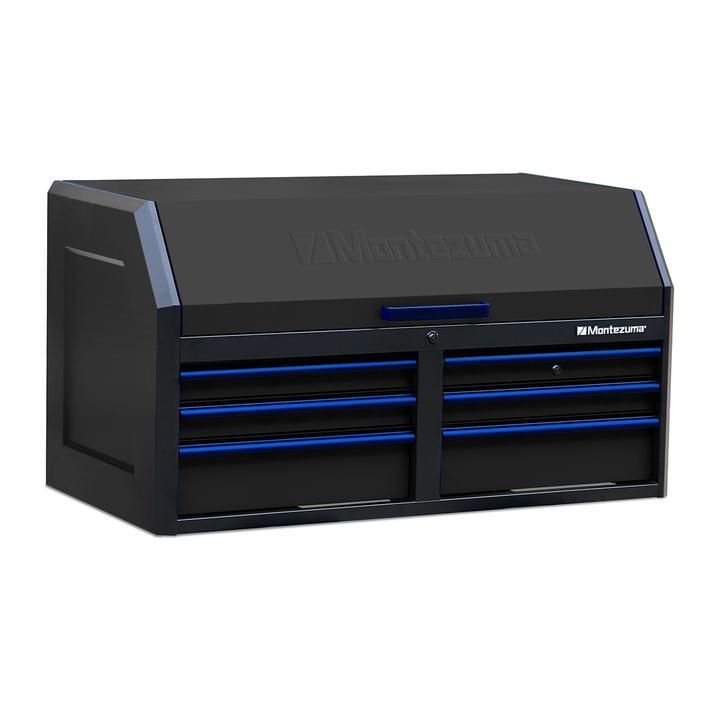 Montezuma 46 X 24 Inch Tool Box Rolling Tool Cabinet With Multiple Power Outlets & Drawers - Senior.com Tool Cabinets